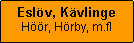 Textruta: Eslöv, KävlingeHöör, Hörby, m.fl